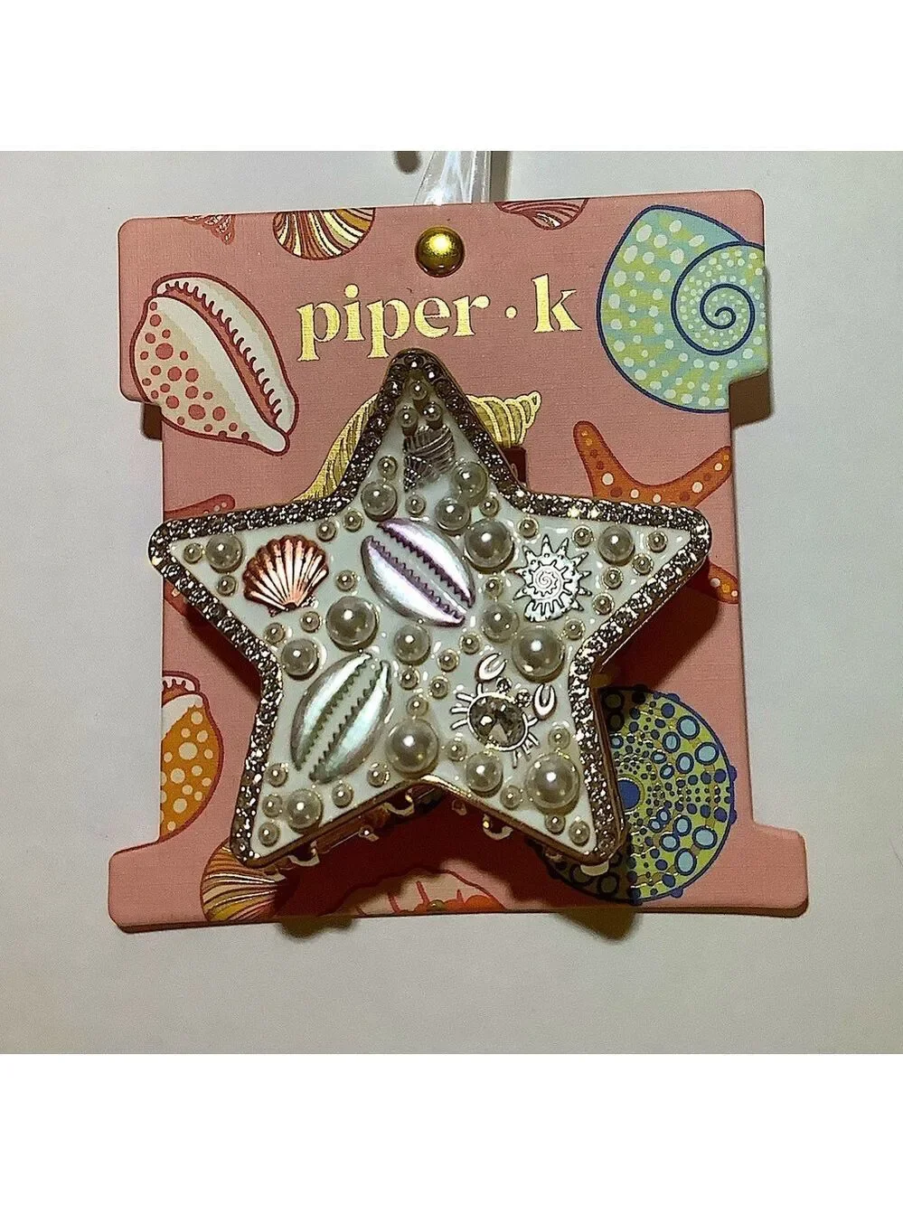 Starfish Shaped Hair Claw Clip By Piper K New